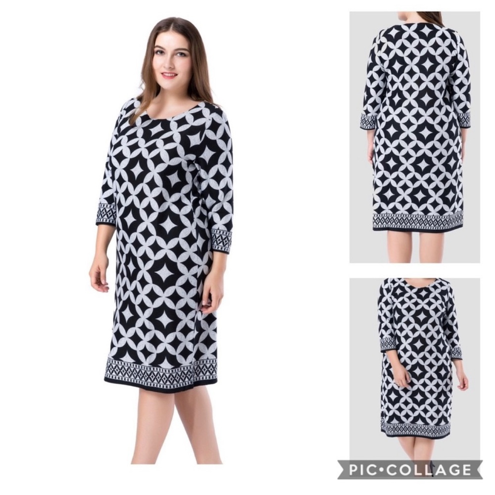 Chicwe Stretch Cashmere Touch Shift Dress